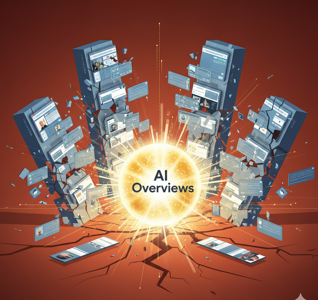 SEO 的地震：AI Overviews 如何改變流量分配？